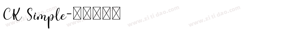 CK Simple字体转换